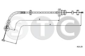 STC T481512 - CABLE ACELERADOR PUNTO 55 - 60 - 75 -