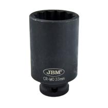 JBM 11616 - VASO DE IMPACTO 12 CANTOS 1/2' 33MM (78MML)