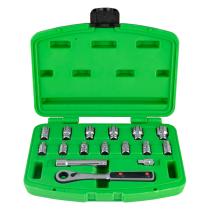 JBM 50623 - ESTUCHE DE 17 PIEZAS GO-THROUGH CROMADO