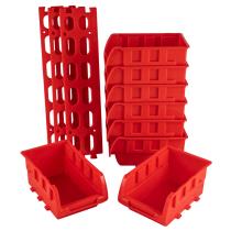 JBM 50960 - SET 8 CAJONES APILABLES CON GUÍA