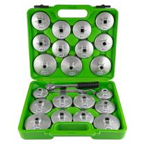 JBM 51332 - JUEGO DE EXTRACTORES PARA FILTROS DE ACEITE / 23 PCS EN ALUM