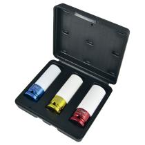 JBM 51336 - KIT DE 3 VASOS IMPACTO DE 1/2' ESPECIAL EXTRACCIÓN RUEDAS