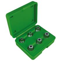 JBM 51409 - SET DE 6 PIEZAS DE 1/2" PUNTA 12 CANTOS INVIOLABLE / PUNTA X