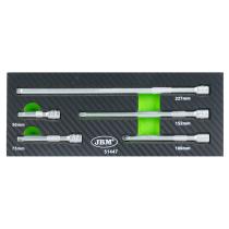 JBM 51447 - SET DE BARRAS DE EXTENSIÓN  DE 1/4 CON CABOTA NORMAL
