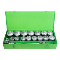 JBM 51616 - ESTUCHE METµLICO CON 22 PIEZAS DE AUTOCL DE 1" EN HEXAGONAL