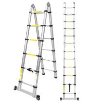 JBM 52149 - ESCALERA TELESCÓPICA EN V PLEGABLE