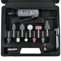 JBM 52157 - ESTUCHE DE 16 PIEZAS CON AMOLADORA NEUMÁTICA
