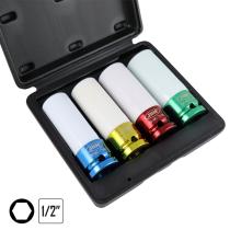 JBM 52338 - SET DE 4 VASOS IMPACTO DE 1/2' ESPECIAL EXTRACCIÓN RUEDAS