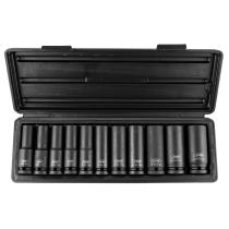 JBM 52342 - SET DE 11 VASOS DE IMPACTO HEXAGONAL DE 1/2'