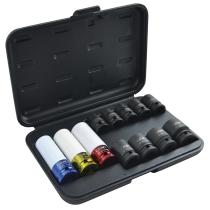 JBM 52343 - SET DE 12 VASOS DE IMPACTO DE 1/2' HEX. ESPECIAL EXTRACCIÓN