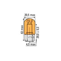 JBM 52370 - LÁMPARA OBN 12V SIN CASQUILLO T20 ÁMBAR