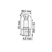 JBM 52862 - LÁMPARA OBN WEDGE 21W 12V T20