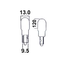 JBM 52865 - LÁMPARA OBN WEDGE 10W 12V T13