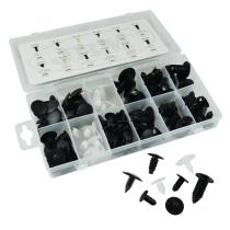JBM 52888 - ESTUCHE DE CLIPS PLÁSTICOS UNIVERSAL 128 PCS