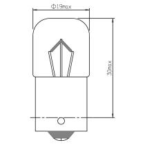 JBM 53007 - LÁMPARA OBN R5W 12W 5V