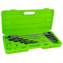 JBM 53018 - SET DE 6 LLAVES ARTICULADAS CON TRINQUETE