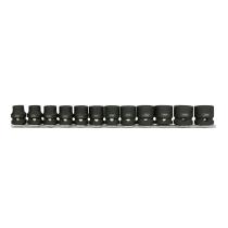 JBM 53060 - SET DE 12 VASOS DE IMPACTO DE 1/2' HEXAGONAL PERFIL BAJO