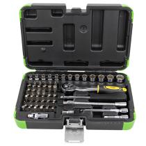 JBM 53102 - ESTUCHE DE HERRAMIENTAS CON 56 PIEZAS CON VASOS DE 12 CANTOS