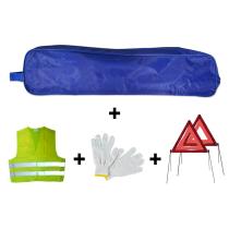 JBM 53181 - KIT EMERGENCIA BOLSA AZUL RIBETE+2TRIANGULOS+CHALECO+GUANTES