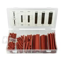 JBM 53376 - ESTUCHE DE TUBOS TERMORETRÁCTILES ROJOS 127 PCS