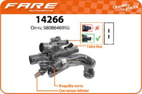 FARE 14266 - <TAPA TERM.PEUGEOT 207/308/508 1.