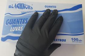 Juntas Metalplas 06040045 - GUANTES NITRILO NEGRO SIN POLVO TALLA MD (100 UDS)