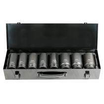 JBM 53470 - SET DE 8 VASOS DE IMPACTO LARGOS HEXAGONALES DE 3/4'