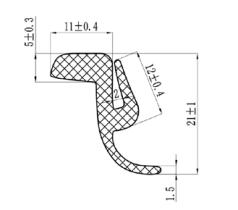 3RG Industrial 82618 - JUNTA PUERTA (ROLLO 20M)