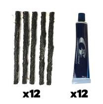 3RG Industrial 81082 - PACK 60 TIRAS + 12 PEGAMENTOS PINCHAZOS