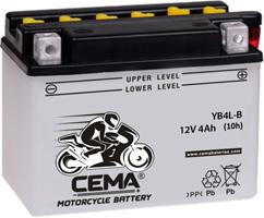 CEMA YB4LB - BATERIA MOTO 4AH 120 L 70 AN 92 AL  -____+ POL