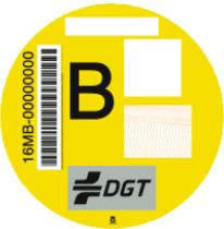 Mrs Automoción 3390904510 - DISTIN. AMBIENTAL IMPRESO  DGT COCHES TIPO B