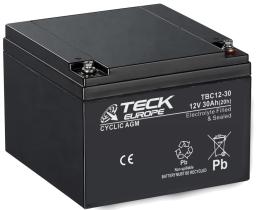 TECK TBC1230 - BATERIA CYCLIC AGM 12V  30 AH  166 X 175 X 125   -____+  M5