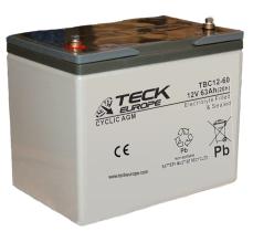 TECK TBC1260 - BATERIA CYCLIC AGM 12V  63 AH   260 X 168 X 208   +____-  M6