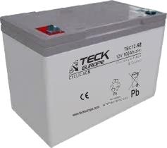 TECK TBC1292 - BATERIA CYCLIC AGM 12V  100 AH  306 X 168 X 208   +____-  M6