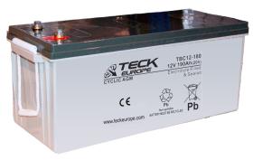 TECK TBC12180 - BATERIA CYCLIC AGM 12V  190 AH 532 X 207 X 214   -____+  M8