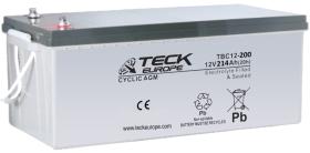 TECK TBC12200 - BATERIA CYCLIC AGM 12V  250(100H)  522 X 240 X 218   -____+