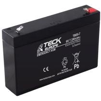 TECK TBE67 - BATERIA TECK EMERGENCY AGM 6 V 7,2  AH  150 X 34 X 94  -  FA