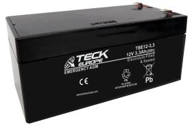 TECK TBE1233 - BATERIA TECK EMERGENCY AGM 12V  3,3  AH 134 X 67 X 61   -___