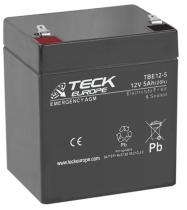 TECK TBE125 - BATERIA TECK EMERGENCY AGM 12V  5,4  AH  90 X 70 X 101   +__