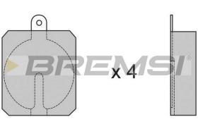 BREMSI BP2013 - B. PADS LANCIA FULVIA JAGUAR E