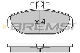 BREMSI BP2616 - B. PADS VOLVO