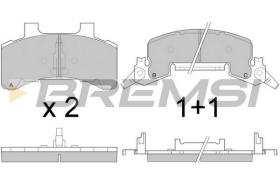 BREMSI BP2786 - B. PADS CHEVROLET, BUICK, PONTIAC
