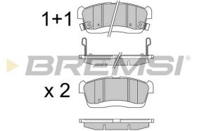 BREMSI BP3575 - B. PADS SUBARU, DAIHATSU
