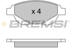 BREMSI BP3580 - B. PADS PEUGEOT, CITROEN