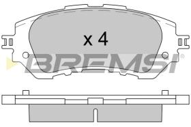 BREMSI BP3607 - B. PADS TOYOTA