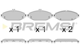 BREMSI BP3641 - B. PADS MERCEDES-BENZ