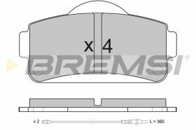 BREMSI BP3663 - 0