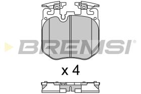 BREMSI BP3692 - B. PADS BMW, ALPINA, ROLLS-ROYCE