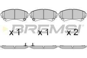 BREMSI BP3693 - B. PADS CADILLAC