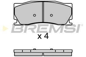 BREMSI BP3698 - B. PADS JAGUAR